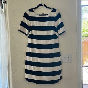 Eliza J Black And White Striped Dress